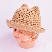 Load image into Gallery viewer, Modern Handmade Baby Hats For Children Bucket Cap Kids Toddler Sun Hat Hollow Mesh Caps Casual Beach Caps For Kids