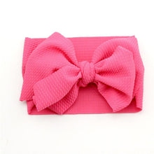 Load image into Gallery viewer, Adjustable Big Bow Headwrap Top Knot Headbands Over Sized Bow Hair Turban for Newborn Girl