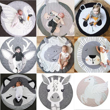 将图片加载到图库查看器,Modern Luxury Animal Carpet For Baby Play Mats Wewborn Infant Soft Sleeping Mat Cotton Rabbit Lion Raccoon Swan Pegasus Koala Cat Bear Carpet For Kids