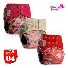 将图片加载到图库查看器,Modern Luxury Printed Washable Real Cloth Pocket Nappy,3 nappies/diapers Set For Girls and Boys Baby In Elegant Style