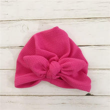Load image into Gallery viewer, Handmade Baby Hats Rabbit Ears for Infant Children Baby Girls Boho Hat Beanie Scarf Turban Head Wrap Cap For Girls Baby