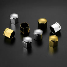 Load image into Gallery viewer, 20Pcs Universal Anti-Rust 17 19 21mm Chrome Glossy ABS Auto Trim Tyre Wheel Nut Screw Bolt Protection Covers Cap Car Accessories