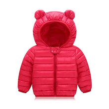 将图片加载到图库查看器,Winter Padded Jacket For Baby Boys Girls Kids Warm Outerwear Coat For Baby Jacket Newborn Clothes With Bear Ears Design