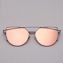 Load image into Gallery viewer, NEW Stevvex Designer Cat eye Sunglasses For Women and Ladies in Vintage Metal Reflective Glasse Mirror Retro Oculos De Sol Gafas Style With UV 400 Protection