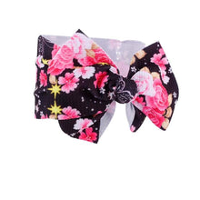 Load image into Gallery viewer, Handmade Bow Flowers Baby Headbands Printed Bowknot Elastic Baby Turban Newborn Hair Accessories For Baby Girls