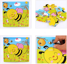将图片加载到图库查看器,1 Pcs Animal Wooden Puzzles For Children In Wooden 3D Mosaic Puzzles Kids Educational Toys Design For Baby Birthday Gifts