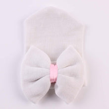 Load image into Gallery viewer, Newborn Baby Hat Baby Girls Bowknot Cap Warm Breathable Infant Cap With Big Bow In Modern Design For Baby Kids