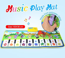 将图片加载到图库查看器,Animals Musical Mat Carpet with 10 Keys Record Function Animal Sounds Play Touch Piano Educational Toys For Kids