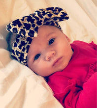Load image into Gallery viewer, Modern Baby Headband Bow for Girl Leopard Headbands for Newborn Toddler Turban Baby Hair Accessories Design