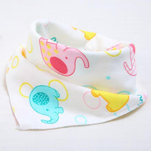 将图片加载到图库查看器,Cute Breathable Bibs Baby Feeding Cartoon Printing Super Absorbent Triangle Scarf Bib Cotton For Newborn Infant Girls And Boys