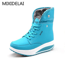 Load image into Gallery viewer, High Quality Waterproof Winter Women Boots Warm Plush Women's Snow Boots Outdoor Non-slip Sneakers Fur Platform Ankle Boots