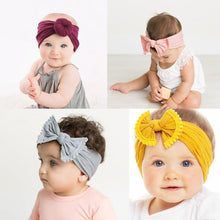 Load image into Gallery viewer, Nylon Baby Headband Bow Headbands For Cute Kids Girls Hair Girls Turban Hairband Children Bow