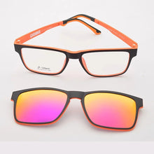 Load image into Gallery viewer, Ultem Glasses Frame For Men With Polarized Magnet Clip Sunglasses Myopia Women Eyewear Prescription Lens Driving Mirror JKK75