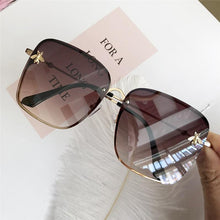 将图片加载到图库查看器,Popular brand Oversize Square Sunglasses For Women and Ladies Luxury Driving Superstar Designer Sunglasses With Shades and Gradient Glasses With UV400 Protection