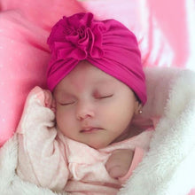 Load image into Gallery viewer, New Fashion Elegant Flower Baby Hat Newborn Elastic Baby Turban Hats for Girls In Modern Design