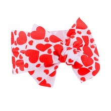 Load image into Gallery viewer, Handmade Bow Flowers Baby Headbands Printed Bowknot Elastic Baby Turban Newborn Hair Accessories For Baby Girls