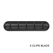 将图片加载到图库查看器,Cable Holder Silicone Cable Organizer Flexible USB Management Clips Holder For Mouse Keyboard Earphone Headset