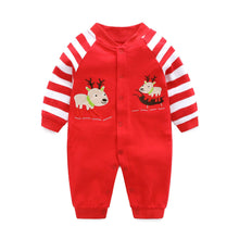Load image into Gallery viewer, Modern Printed Jumpsuits Gentleman Autumn Long Sleeves Rompers Cotton Baby Clothes for Boys and Girls Outfits Style