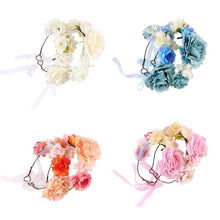 将图片加载到图库查看器,Luxury Handamde Mommy and Baby Flower Headband Large Flower Crown Mother Kids Flowers Headwear For Celebration