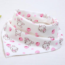 将图片加载到图库查看器,Cute Breathable Bibs Baby Feeding Cartoon Printing Super Absorbent Triangle Scarf Bib Cotton For Newborn Infant Girls And Boys