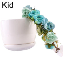 Load image into Gallery viewer, Luxury Modern Matching Flower Headband Lovely Newborn Headband Flower Crown Wreath for Mother and Kids