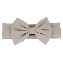 Load image into Gallery viewer, Cotton Elastic Newborn Baby Girls Solid Color Headband Bowknot Hair Band Children Infant Headband Bow for kids
