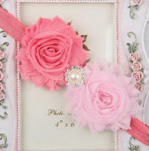 Load image into Gallery viewer, Handmade Flower Newborn Headwear Head Wrap Band Hairband Gift Toddlers For Baby Girls