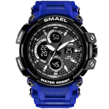 Load image into Gallery viewer, Red Modern Sport Waterproof 50M Men Watches With LED Digital Display In Military Armi Relogio Masculino Style