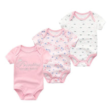 将图片加载到图库查看器,Modern 3PCS Baby Girl And Boy Newborn Boy Short Sleeve Baby Romper Jumpsuit Set For Boys and Girls