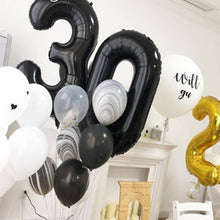 Load image into Gallery viewer, Helium Modern 32inch Luxury Ballon Number Foil Ballons For Party and Celebrations Modern Decoration for Celebration
