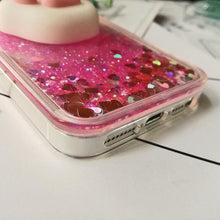 Load image into Gallery viewer, 3D Cat Case For Iphone 5s Se 7 7 Plus Case Liquid Quicksand Glitter Silicone Case For Iphone 8 8 Plus X 6 6s Cover Rubber Silicone Phone Case