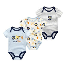 将图片加载到图库查看器,Modern 3PCS Baby Girl And Boy Newborn Boy Short Sleeve Baby Romper Jumpsuit Set For Boys and Girls