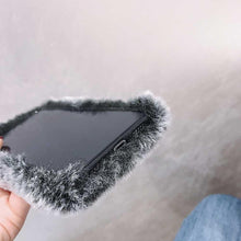 Load image into Gallery viewer, Fashion Lady Gift Case for iPhone 14 13 12 XS Max XR X 11 Pro Max SE Furry fluffy Warm Cover for iPhone 6 7 8 Plus Phone Case Fashion Fluffy Fur Protective Back Cover