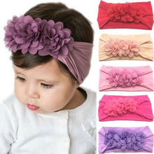 将图片加载到图库查看器,Bog Bow Infant Headband Newborn Toddler Baby Girl Boy Headwear Solid Bowknot Soft Turban Knot Hairband For Girls