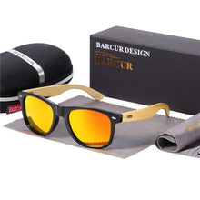 Load image into Gallery viewer, Natural Handmade Polarized Bamboo Classic Sunglasses for Men and Woman Wooden Sunglasses Oculos de sol masculino With UV400 Protection for eye