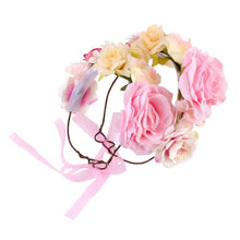 将图片加载到图库查看器,Luxury Handamde Mommy and Baby Flower Headband Large Flower Crown Mother Kids Flowers Headwear For Celebration