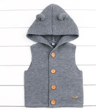 Load image into Gallery viewer, Winter Fashionable Sweaters For Baby Cardigans Autumn Hooded Newborn Knitted Jackets Cartoon Bear Children Long Sleeve Clothing