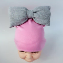 将图片加载到图库查看器,Modern Luxury Toddler Kids Children's Hat Cap With Dots Baby Cotton Colorful Big Large Bow And Scarf fork Kids