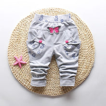 将图片加载到图库查看器,New Spring 100% cotton High-quality Cute Butterfly Embroidery Pattern Baby Girls Pants For 0-3 year Baby Girl