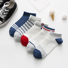 Load image into Gallery viewer, 5 Pairs Kids Socks Striped Sock for Children Fashion Sports Elastic Socks Spring Autumn Summer Breathable Soft Socks For Kids