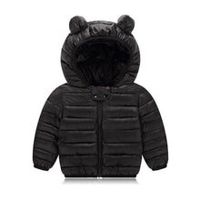 将图片加载到图库查看器,Winter Padded Jacket For Baby Boys Girls Kids Warm Outerwear Coat For Baby Jacket Newborn Clothes With Bear Ears Design