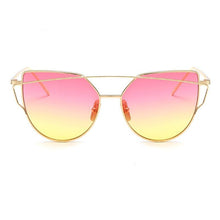 Load image into Gallery viewer, Luxury Vintage Modern Cat Eye Metal High Quality Frame With Miror Sunglasses For Women and Lady sunglasses With UV400 Protection