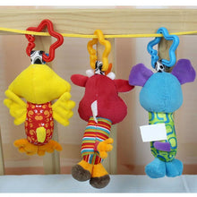 将图片加载到图库查看器,Colorful Baby Kids Rattle Toys Cartoon Animal Plush Hand Bell Baby Stroller Crib Hanging Rattles For Infant Baby Toys