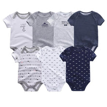 Load image into Gallery viewer, Unisex Newborn Baby Rompers Clothing Infant Jumpsuits 100%Cotton Children 7Pcs/Lot Set for Girls and Boys Jumpsuits For Kids