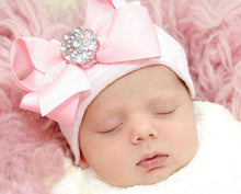 Load image into Gallery viewer, Cute Newest Newborn Baby Girl Comfy Bowknot Cap Elegant Beanie Design Fashionable Babies Hat