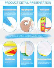 将图片加载到图库查看器,Baby Kids Drawing Water CDarpet with Magic Pen Doodle Painting Picture Water Drawing Play Mat in Drawing Toys Board Gift
