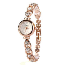Load image into Gallery viewer, Ladies Elegant Wrist Watches For Women In Bracelet Rhinestones Analog Style Quartz Watch Women's Crystal Small Dial Watch For Women and Girls