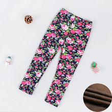 Load image into Gallery viewer, Baby Girls Leggings Thick Warm Dot Pants Kid Girl Leopard Plus Pants Children Vintage Flowers Trousers For Girls Kids