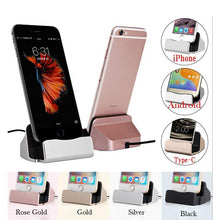 将图片加载到图库查看器,USB Cable Sync Cradle Charger Base For Android Type C Stand Holder Charging Base Dock Station