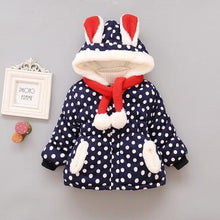 Load image into Gallery viewer, Luxury Newborn Children Plus Cute Hooded Cotton Jacket Infant Clothing for Baby Girls In Elegant Colorful Design For Winter